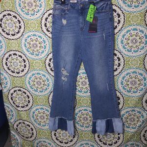 2013 Size13 Jeaniemade No Boundaries NWT Flare Leg Jeans